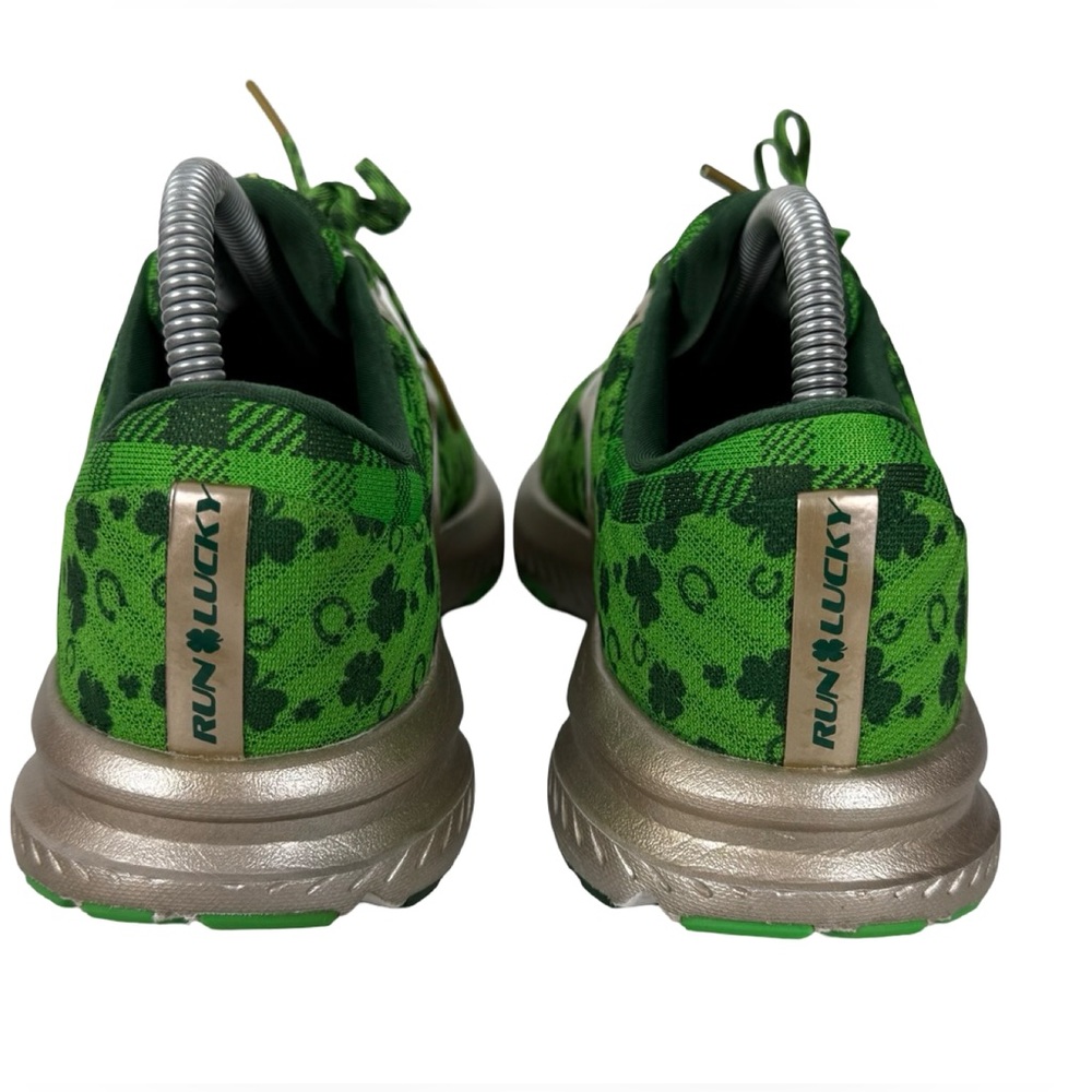 Brooks Launch 6 Run Lucky Green Gold Shamrock Shoes Womens Size US 8 Clover - Picture 6 of 12